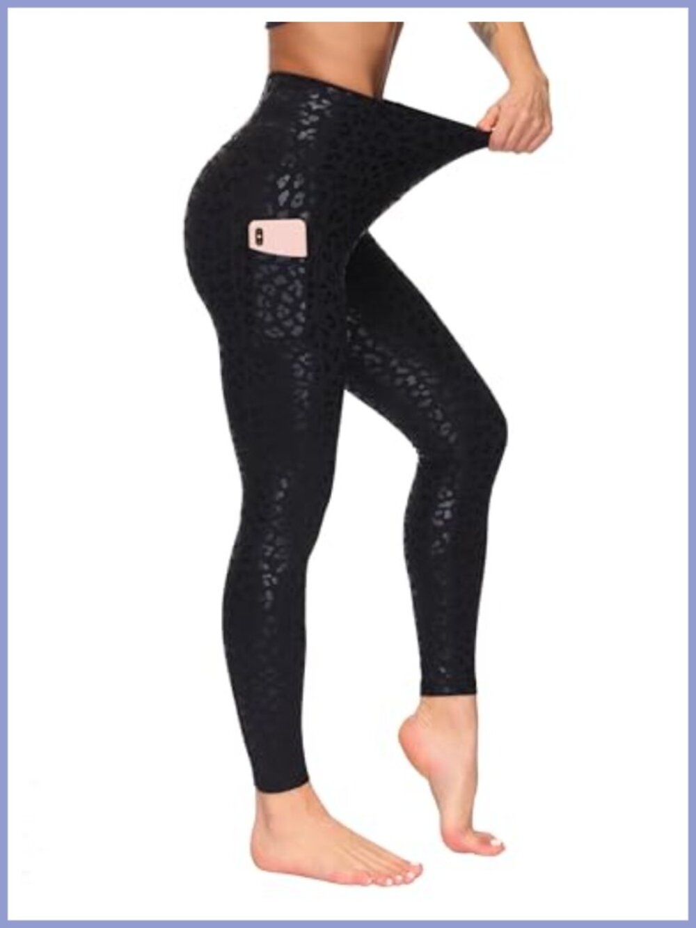 High Waist Yoga Pants Soft Workout Leggings Tummy Control Side Pockets